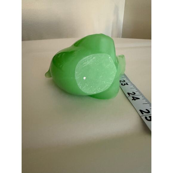 Fenton Green Bird Figure, Vintage Fenton Bird, Fenton Bird - Picture 2 of 5